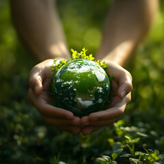 Green Planet 3D Illustration