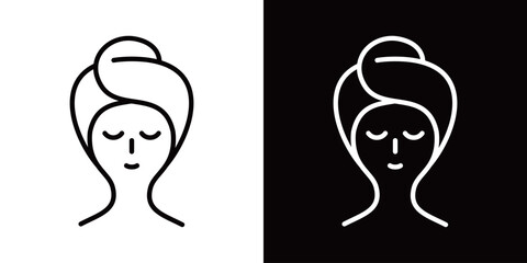 美顔のシンプルなアイコン
