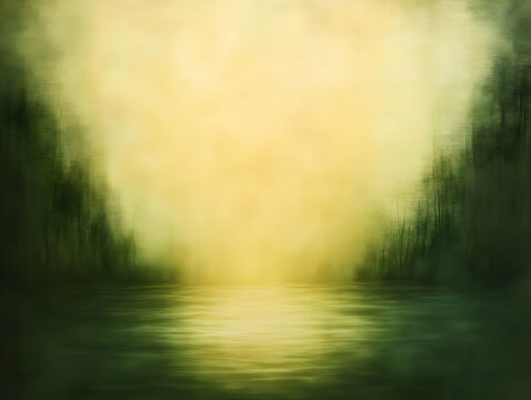 Abstract Green Gold Background Illustration
