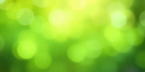 Obraz premium Abstract Green Bokeh Background with Soft Light and Bright Highlights Ideal for Nature-Themed Designs and Projects