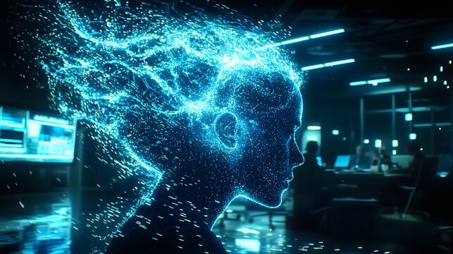 of a man in a meeting, blended with an image of active listening techniques, highlighting effective communication. | [men's]:[communication skills] 