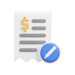 edit receipt icon