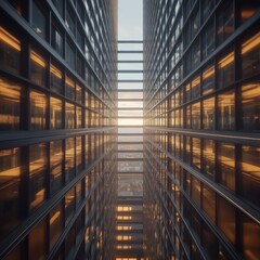Towering Symmetry: A Reflection of Modern Architecture