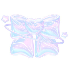 3D Iridescent Purple Stickers 