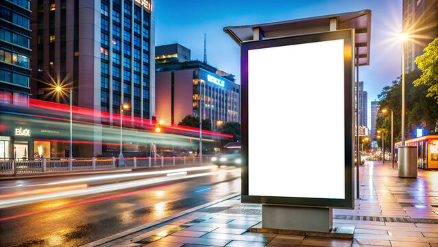 Citylight poster advertising billboard mockup