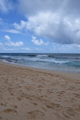 The turquoise blue ocean and beautiful paradise beaches and landscapes of Oahu island, Hawaii