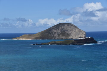 The coastal landscapes and beaches of Oahu Island, Hawaii