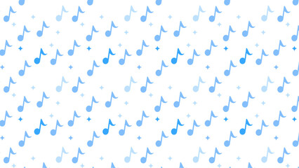 background illustration of seamless blue musical notes.
