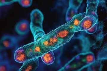 Microscopic view of canine antibodies fighting viral infections in dogs during immune response