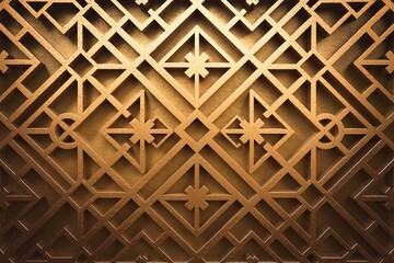 Naklejka premium A background of a bronze pattern with a geometric design
