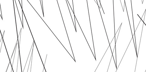 Abstract black and white liens with many squares and triangles shape on white background. Abstract black diagonal lines and luxury elegant pattern background.abstract simple chaotic thin line pattern.