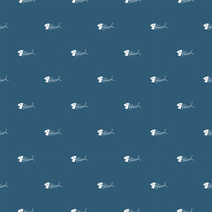 Cute Fish bones Seamless pattern. Cartoon Fish skeleton, background. Vector Illustration.