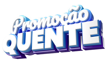 Promoção Quente Efeito de Texto 3D