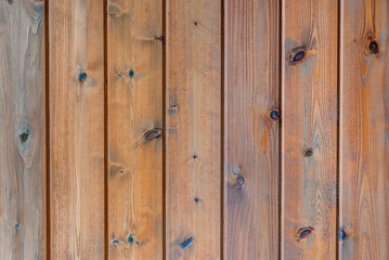 Naklejka premium Light color wood table for wood background and texture.