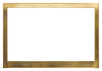 PNG Modern design brass frame minimalist decoration.