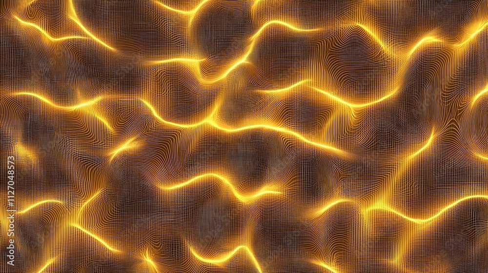 Poster A soft gradient-filled grid of interwoven glowing lines, creating a dynamic and seamless visual effect.