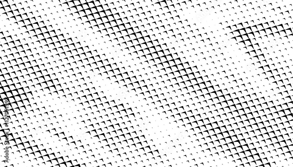 Poster dynamic pattern with halftone effect for sporty background. black and white sharp arrows shape patte