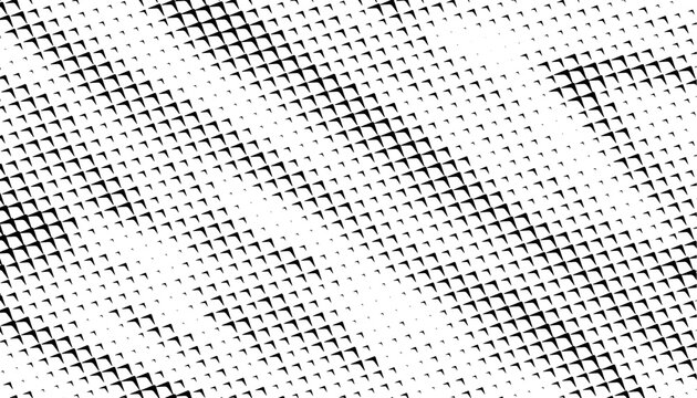 Dynamic pattern with halftone effect for sporty background. Black and white sharp arrows shape pattern. Vector Format Illustration 