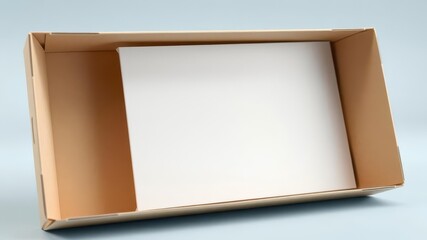 Fototapeta premium Carton box dieline for bottle package mockup with die cut lines and creases, packaging design, die cut, box