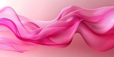 Fototapeta premium Abstract pink flowing fabric wave. (3)