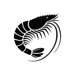Shrimp icon. Vector concept illustration for design.