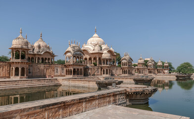 Fototapeta premium One of the most visited holy places in Mathura is Kusum Sarovar Lake. India.