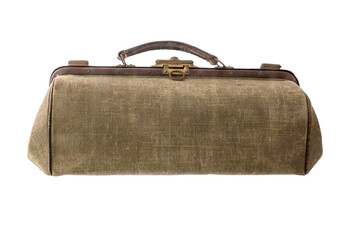 doctor bag on white isolated.