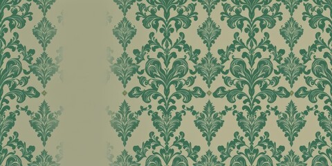 Elegant and intricate Seamless Damask wallpaper design with ornate floral motifs and vintage aesthetic, wallpaper, texture