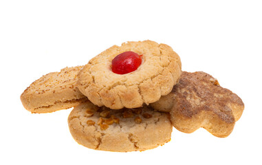 spanish shortbread cookies isolated