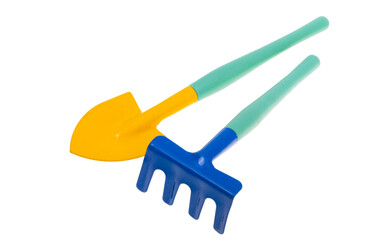 flower planting tool isolated