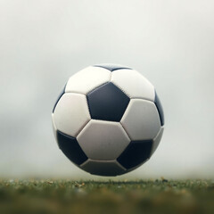 Fototapeta premium Soccer ball, Football, isolated on white background, full depth of field