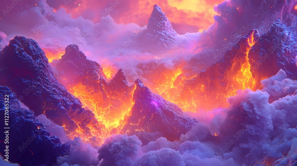 Aufkleber A vibrant representation of seamless connectivity using flowing shapes and soft gradients.