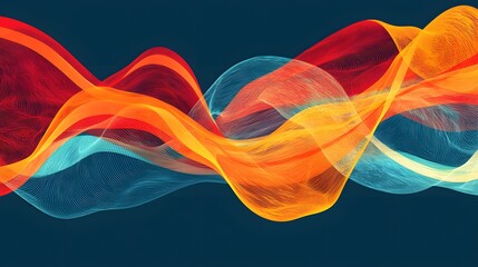 A symbolic depiction of flowing arcs blending into a seamless digital-inspired design.