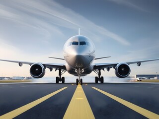 Obraz premium airplane in the airport