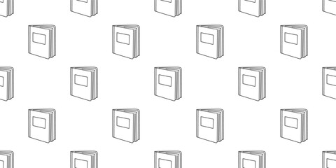 doodle book pattern background. back to school pattern background. book Seamless Pattern background.	