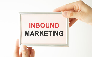 Notebook with Tools and Notes About Inbound Marketing