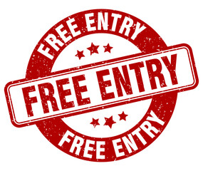 FREE ENTRY  STAMP
