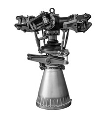 rotorhead of  helicopter on white, isolated