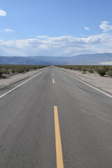 Fototapeta premium Camping in the hot and dry Death Valley in the Mojave Desert of California, USA