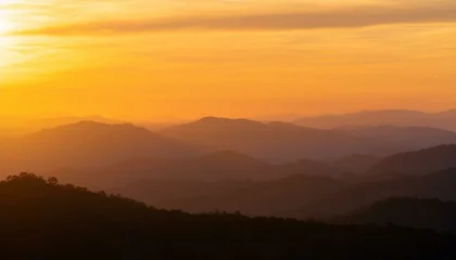 Selbstklebende Fototapeten 広大な土地の夕焼けの風景 © photo-sozai-create