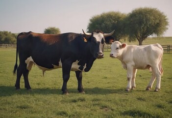 A black and white cow that has a tag attached to its ear