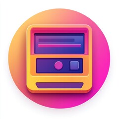 Retro Computer Icon Design