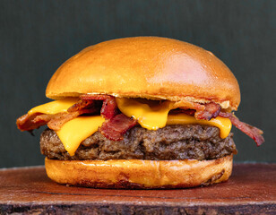 classic burger traditional meat cheese sun-dried meat