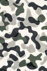 Naklejka premium Amy camouflage military flat vector seamless pattern illustration. Khaki, olive green color camouflage texture fabric