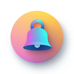 Vibrant Gradient Bell Notification Icon