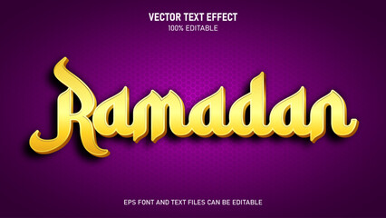 Gold Ramadan editable text effect