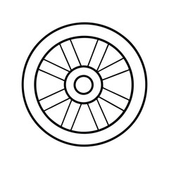 Fototapeta premium illustration of a wheel