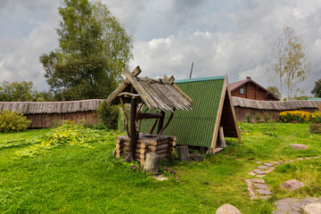 Obraz premium Russia Tver region Kalyazin view on a cloudy summer day