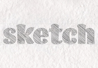 Pencil Sketch Text Effect