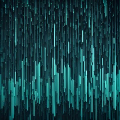 abstract animation of binary code cascading down like digital rain, representing data insights in monochromatic hues